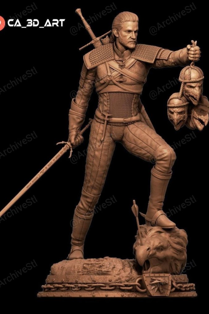 《巫师3狂猎（Geralt）》3D打印图纸